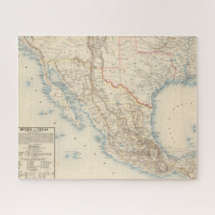 Map Mexico en Texas Legpuzzel