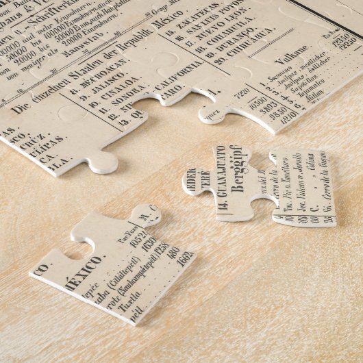 Map Mexico en Texas Legpuzzel (Zijkant)