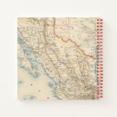 Map Mexico en Texas Notitieboek (Achterkant)