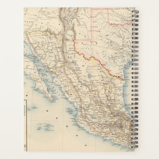 Map Mexico en Texas Planner (Achterkant)