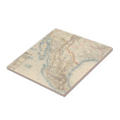 Map Mexico en Texas Tegeltje (Zijkant)