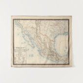 Map Mexico en Texas Wandkleed (Voorkant (horizontaal))