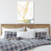 MAP: MISSISSIPPI RIVER, 1861 CANVAS AFDRUK (Insitu (Slaapkamer))