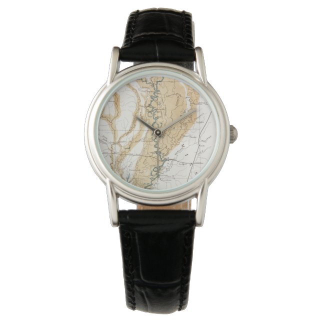 MAP: MISSISSIPPI RIVER, 1861 HORLOGE (Voorkant)