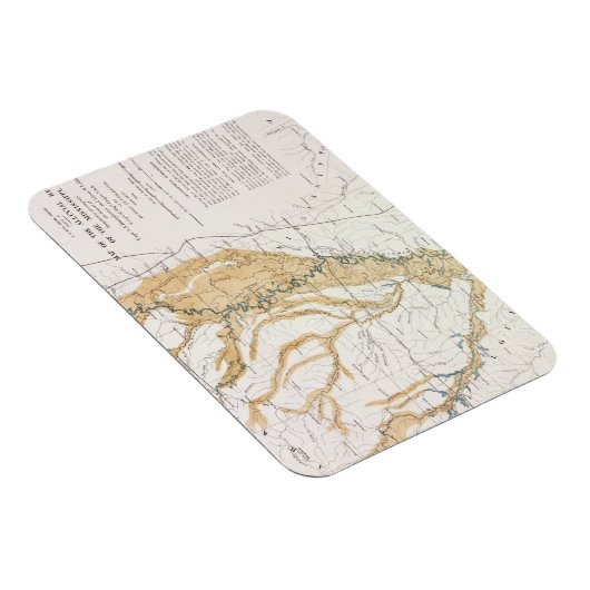 MAP: MISSISSIPPI RIVER, 1861 MAGNEET (Rechterzijde)