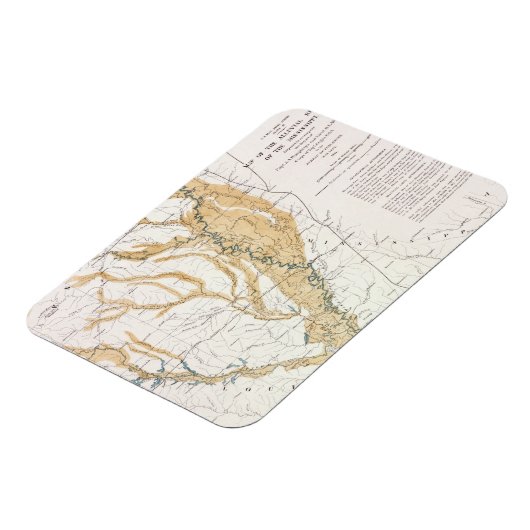 MAP: MISSISSIPPI RIVER, 1861 MAGNEET (Linkerzijde)