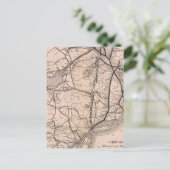 Map Montreal en Boston Air Line Briefkaart (Staand voorkant)