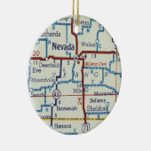  map Nevada MO Keramisch Ornament (Rechts)