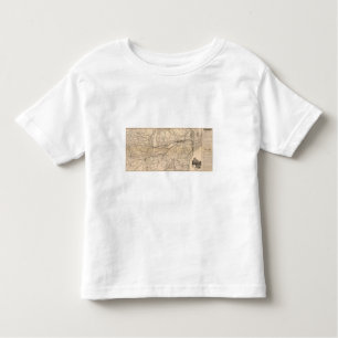 Map New York Central en Hudson River Railroad Kinder Shirts