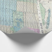 Map New York City Central Park Cadeaupapier (Hoek)