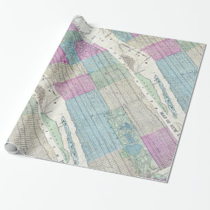Map New York City Central Park Cadeaupapier