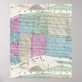 Map New York City Central Park Poster (Voorkant)