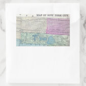 Map New York City Central Park Rechthoekige Sticker (Tas)