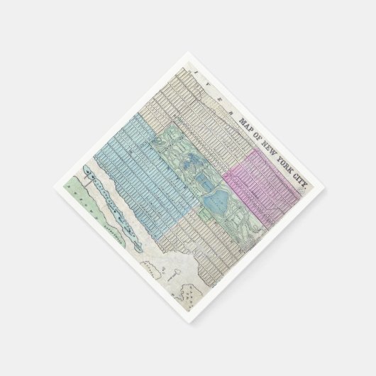 Map New York City Central Park Servet (Hoek)