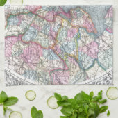 Map New York City Theedoek (Gevouwen)