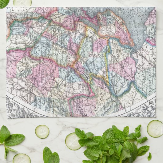 Map New York City Theedoek (Gevouwen)