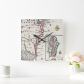 Map: North America, C1700 Vierkante Klok (Huis)