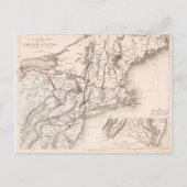 Map: Northeast USA Briefkaart (Voorkant)
