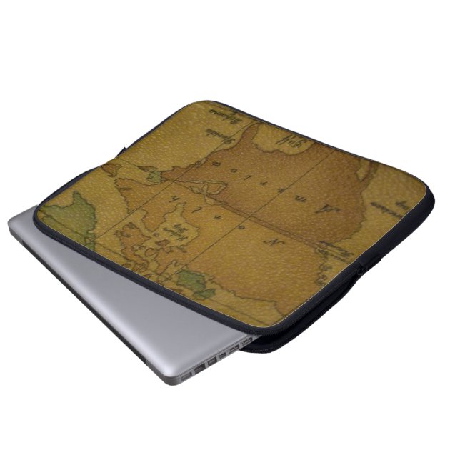 Map notebook Hoesje Laptop Sleeve (Voorkant onderkant)