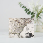 MAP OF AMERICA, 1809 BRIEFKAART (Staand voorkant)