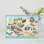 Map of Arizona Utah Landmarks Flat Card (Staand voorkant)