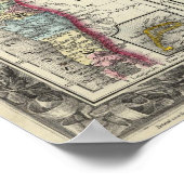 Map Of Brazil, Bolivia, Paraguay, And Uruguay Poster (Hoek)