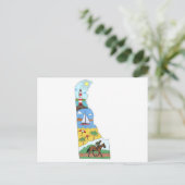 Map Of Delaware Sea Beach National Parks Briefkaart (Staand voorkant)