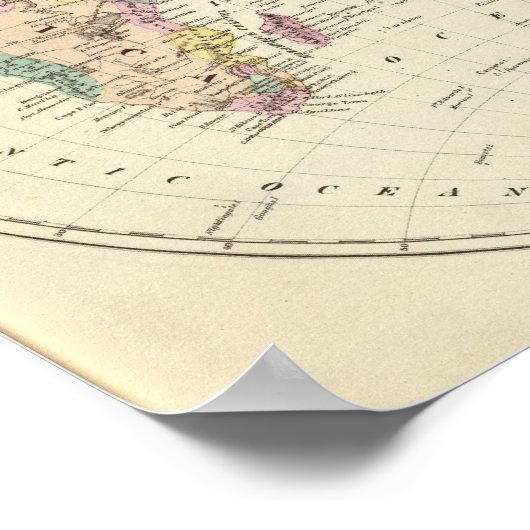 Map of Eastern Hemisphere Poster (Hoek)