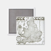 Map of England and Wales, 1644 Magneet (Voorkant / Achterkant)