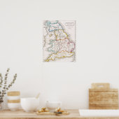 Map of England | Britannia Antiqua Poster (Keuken)