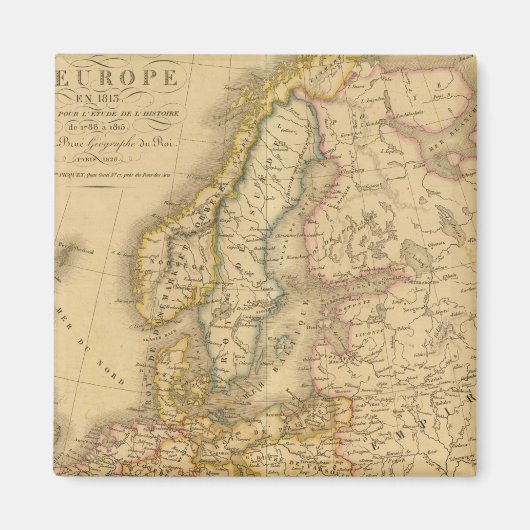 Map of Europe 2 Magneet (Voorkant)