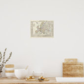 Map of Europe 2 Poster (Keuken)