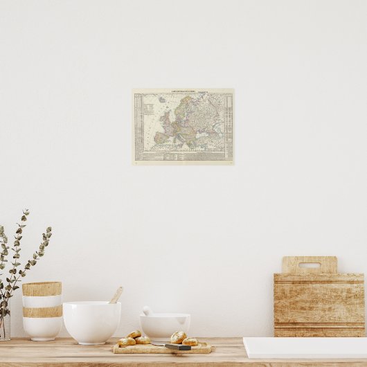 Map of Europe 2 Poster (Keuken)