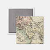 map of Europe, Northern Africa and Southeast Asia Magneet (Voorkant / Achterkant)