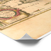 Map of Iceland (Blaeu, 1645) Poster (Hoek)