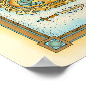 "Map of Italy" "Mappa de Italia" Poster (Hoek)