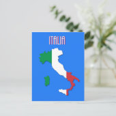 Map of Italy postcard Briefkaart (Staand voorkant)