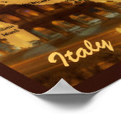 Map of Italy Poster (Hoek)