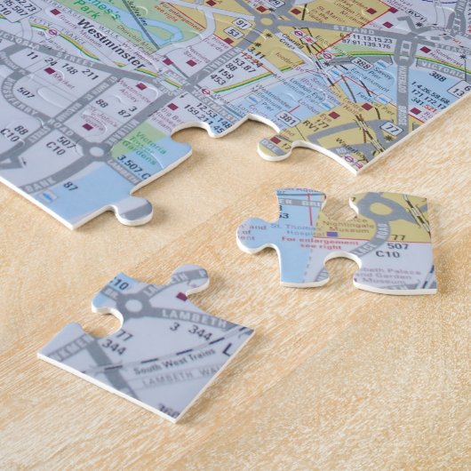 Map of London City Center Legpuzzel (Zijkant)