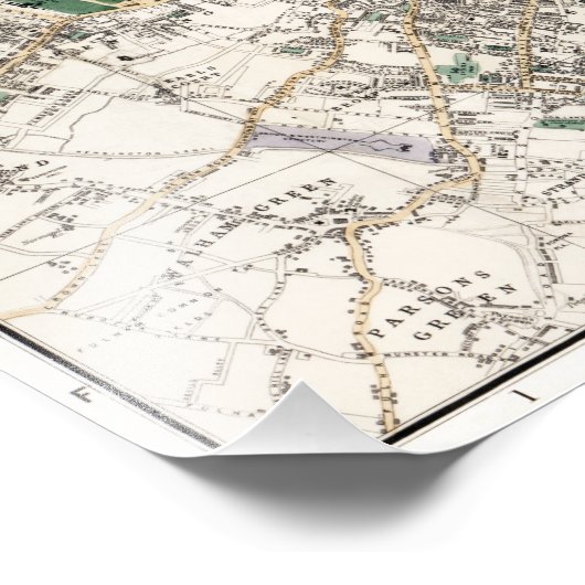 Map of London England Poster (Hoek)