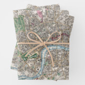  Map of London England Poster Inpakpapier Vel (In situ)