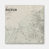 Map of Long Branch, NJ Magneet (Voorkant)
