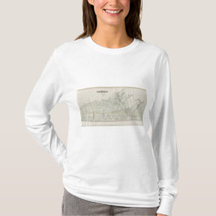 Map of Long Branch, NJ T-shirt