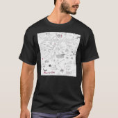 Map of Manuscript Earth Expansion Pack Poster T-shirt (Voorkant)