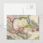 Map Of Mexico, Central America Briefkaart (Voorkant / Achterkant)