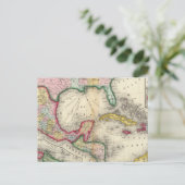 Map Of Mexico, Central America Briefkaart (Staand voorkant)