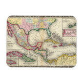 Map Of Mexico, Central America Magneet (Horizontaal)