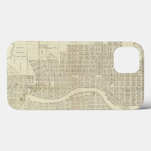 Map of Milwaukee Case-Mate iPhone Case (Achterkant (horizontaal))