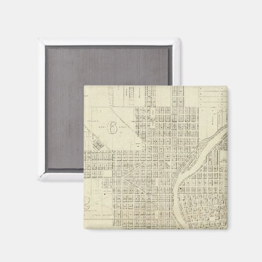 Map of Milwaukee Magneet (Voorkant / Achterkant)