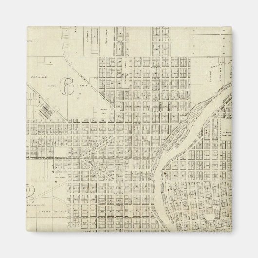 Map of Milwaukee Magneet (Voorkant)